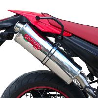 Scarico compatibile con Yamaha Xt 660 X-R 2004-2014, Trioval, Coppia di terminali di scarico omologati, forniti con db killer removibili e raccordi specifici