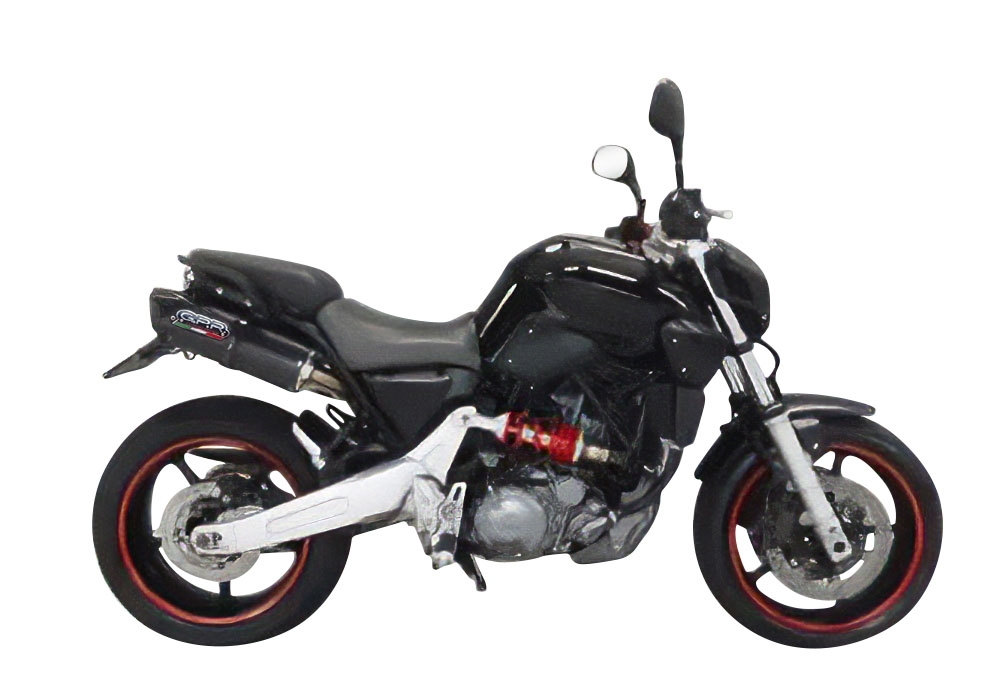 Scarico compatibile con Yamaha MT03 660 2006-2013, Furore Nero, Coppia di terminali di scarico omologati, forniti con db killer removibile, catalizzatori e raccordi specifici