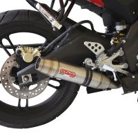 Scarico compatibile con Yamaha Yzf-R 125 2008-2013, Deeptone Inox, Scarico completo omologato,fornito con db killer estraibile e collettore