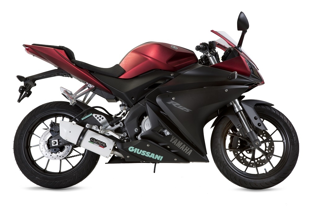 Scarico compatibile con Yamaha Yzf-R 125 2017-2018, Albus Evo4, Scarico completo omologato,fornito con db killer estraibile,catalizzatore e collettore