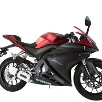 Scarico compatibile con Yamaha Yzf-R 125 2017-2018, Albus Evo4, Scarico completo omologato,fornito con db killer estraibile,catalizzatore e collettore