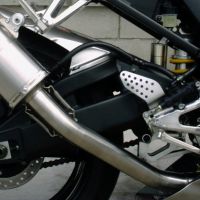 Exhaust compatible with Yamaha Yzf 1000 R1 2002-2003, Albus Ceramic, Homologated legal slip-on exhaust including removable db killer and link pipe 