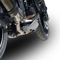 Scarico compatibile con Kawasaki Z 300 2014-2017, Albus Ceramic, Scarico omologato, silenziatore con db killer estraibile e raccordo specifico