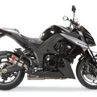 Scarico compatibile con Kawasaki Z 1000 2010-2013, Gpe Ann. titanium, Coppia di terminali di scarico omologati, forniti con db killer removibili e raccordi specifici