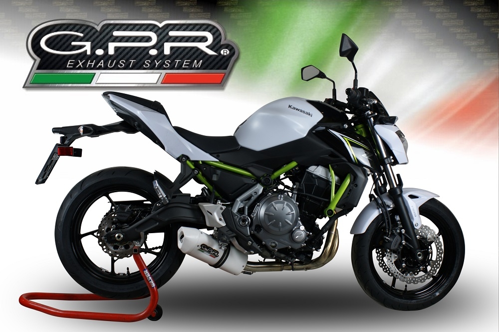 Scarico compatibile con Kawasaki Z 650 2017-2020, Albus Evo4, Scarico completo omologato,fornito con db killer estraibile,catalizzatore e collettore