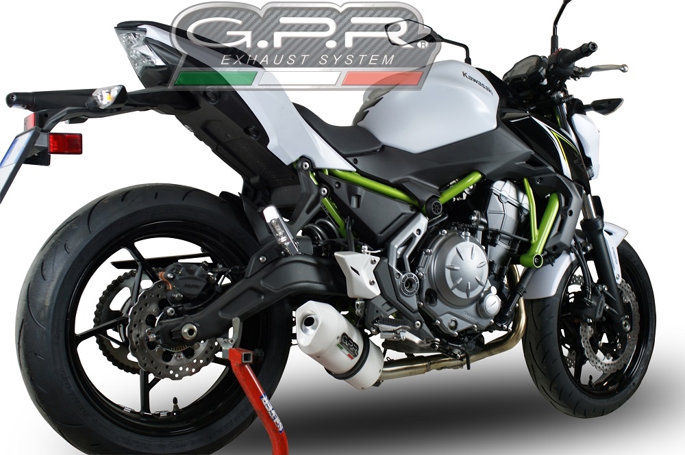 Scarico compatibile con Kawasaki Z 650 2017-2020, Albus Evo4, Scarico completo omologato,fornito con db killer estraibile,catalizzatore e collettore