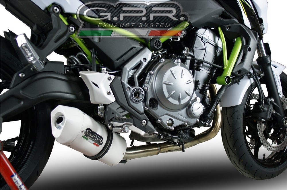 Scarico compatibile con Kawasaki Ninja 650 2017-2020, Albus Evo4, Scarico completo omologato,fornito con db killer estraibile,catalizzatore e collettore