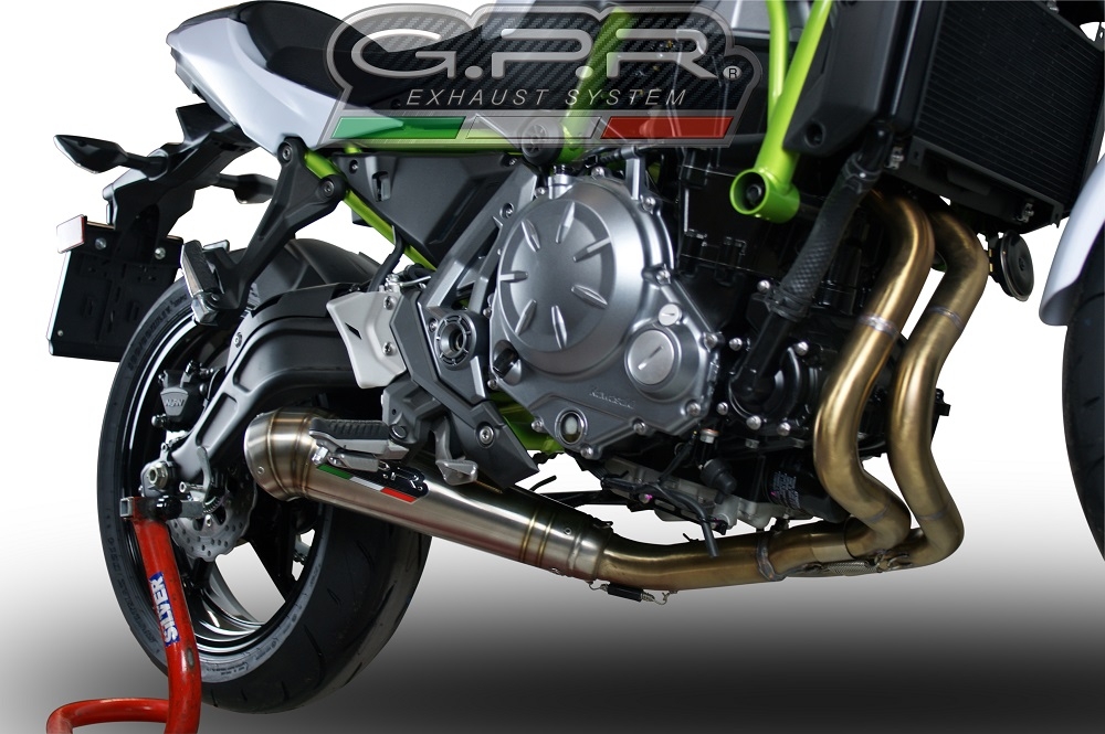 Scarico compatibile con Kawasaki Z 650 2017-2020, Powercone Evo, Scarico completo omologato,fornito con db killer estraibile,catalizzatore e collettore