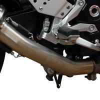 Exhaust system compatible with Kawasaki Z 750 - R 2007-2014, Ghisa , Homologated legal slip-on exhaust including removable db killer and link pipe 