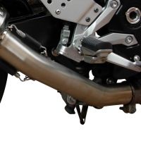 Scarico compatibile con Kawasaki Z 750 - S 2004-2006, Satinox , Scarico omologato, silenziatore con db killer estraibile e raccordo specifico