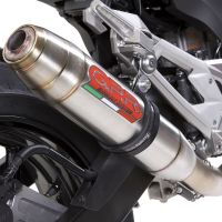 Scarico compatibile con Kawasaki Z 800 E 2009-2016, Deeptone Inox, Scarico omologato, silenziatore con db killer estraibile e raccordo specifico