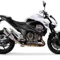 Scarico compatibile con Kawasaki Z 800 2009-2016, Gpe Ann. titanium, Scarico omologato, silenziatore con db killer estraibile e raccordo specifico