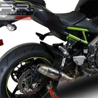 Scarico compatibile con Kawasaki Z 900 E 2017-2020, Deeptone Inox, Scarico omologato, silenziatore con db killer estraibile e raccordo specifico