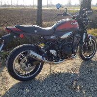 Exhaust compatible with Kawasaki Z 900 RS 2021-2024, M3 Inox , Homologated legal slip-on exhaust including removable db killer and link pipe 