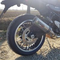 Exhaust compatible with Kawasaki Z 900 RS 2021-2024, M3 Inox , Homologated legal slip-on exhaust including removable db killer and link pipe 
