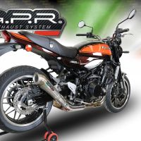 Scarico compatibile con Kawasaki Z 900 RS 2021-2024, Powercone Evo, Scarico omologato, silenziatore con db killer estraibile e raccordo specifico