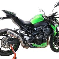 Scarico compatibile con Kawasaki Z 900 2020-2020, M3 Inox , Scarico omologato, silenziatore con db killer estraibile e raccordo specifico