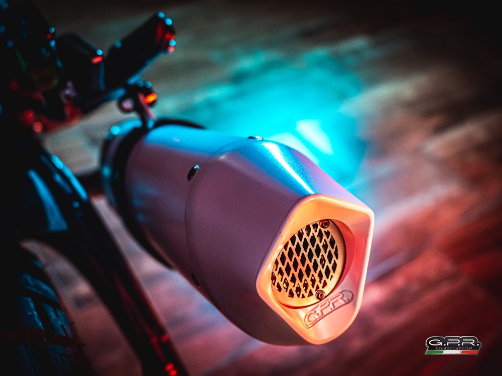 Scarico compatibile con Zontes Zt 125 G1 - U - U1 - Z2 2020-2024, Albus Evo4, Scarico completo omologato,fornito con db killer estraibile,catalizzatore e collettore