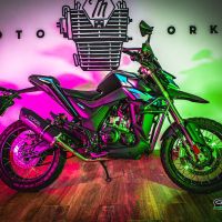 Exhaust compatible with Zontes Zt 125 G1 - U - U1 - Z2 2020-2024, Furore Evo4 Nero, Homologated legal full system exhaust, including removable db killer and catalyst 