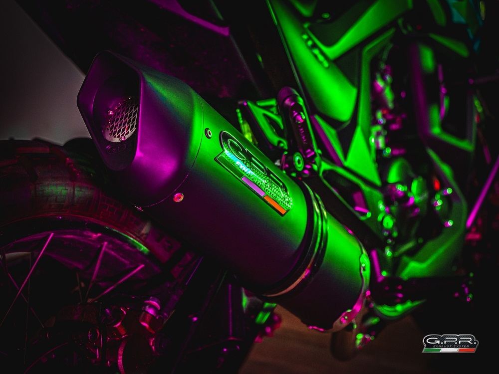 Exhaust compatible with Zontes Zt 125 G1 - U - U1 - Z2 2020-2024, Furore Evo4 Nero, Homologated legal full system exhaust, including removable db killer and catalyst 