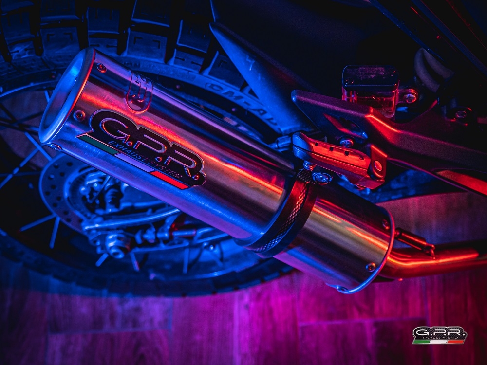 Exhaust compatible with Zontes Zt 125 G1 - U - U1 - Z2 2020-2024, M3 Inox , Homologated legal full system exhaust, including removable db killer and catalyst 