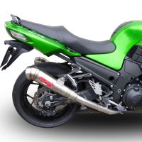 Scarico compatibile con Kawasaki Zzr 1400 2012-2016, Powercone Evo, Coppia di terminali di scarico omologati, forniti con db killer removibili e raccordi specifici