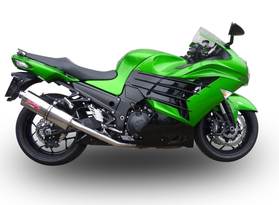 Exhaust compatible with Kawasaki Zzr 1400 2008-2011, Trioval