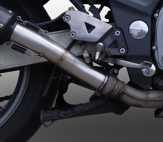 Scarico compatibile con Kawasaki Zzr 600 2002-2006, Trioval, Coppia di terminali di scarico omologati, forniti con db killer removibili e raccordi specifici