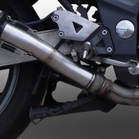 Scarico compatibile con Kawasaki Zzr 600 2002-2006, Trioval, Coppia di terminali di scarico omologati, forniti con db killer removibili e raccordi specifici