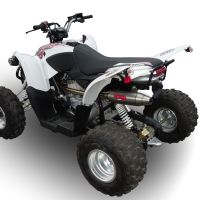 Scarico compatibile con Access Baja 450 2005-2021, Deeptone Atv, Scarico omologato, silenziatore con db killer estraibile e raccordo specifico