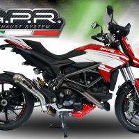 Scarico compatibile con Ducati Hyperstrada - Hypermotard 939 EURO 4 2016-2019, Powercone Evo, Terminale di scarico omologato,fornito con db killer estraibile,catalizzatore e collettore