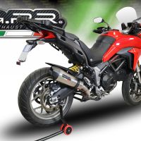 Exhaust compatible with Ducati Multistrada 950 2017-2020, GP Evo4 Titanium, Homologated legal Mid-full system exhaust, including removable db killer and catalyst 