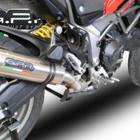 Scarico compatibile con Ducati Multistrada 950 2017-2020, M3 Titanium Natural, Scarico semi-completo omologato,fornito con db killer estraibile,catalizzatore e collettore