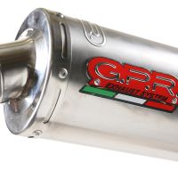Scarico compatibile con Honda Cbr 900 Rr 2000-2003, Inox Tondo, Silenziatore di scarico omologato, con flangia specifica, con db killer estraibile