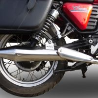 Exhaust system compatible with Bmw R 80 Gs 1980-1987, Vintacone, Homologated legal slip-on exhaust including removable db killer and link pipe 