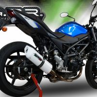 Scarico compatibile con Suzuki Sv 650 A 2016-2020, Albus Evo4, Scarico omologato, silenziatore con db killer estraibile e raccordo specifico