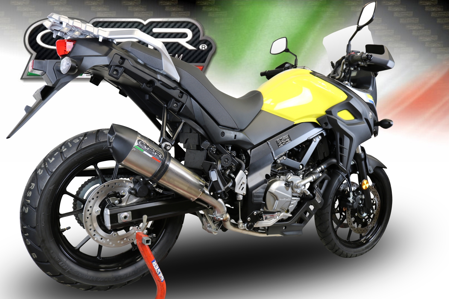 Scarico GPR compatibile con  Suzuki V-Strom DL650 2017-2020, Gpe Ann. titanium, Scarico semi completo, omologato per mercati extracee, fornito con db killer estraibile e collettore specifico