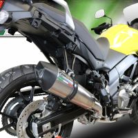 Scarico GPR compatibile con  Suzuki V-Strom DL650 2017-2020, Gpe Ann. titanium, Scarico semi completo, omologato per mercati extracee, fornito con db killer estraibile e collettore specifico