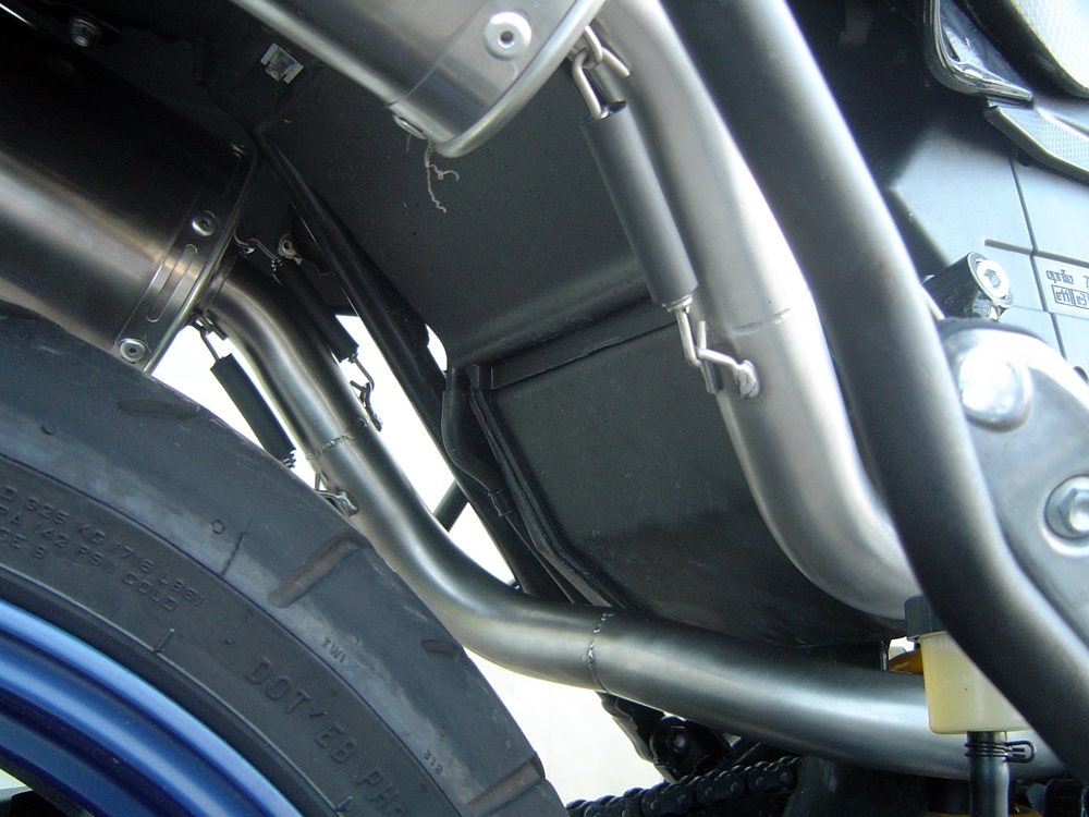 Scarico compatibile con Aprilia Pegaso 3 650 -Pegaso i.e. 1997-2004, Trioval, Coppia di terminali di scarico omologati, forniti con db killer removibili e raccordi specifici