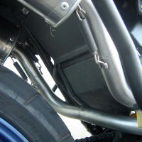 Scarico compatibile con Aprilia Pegaso 3 650 -Pegaso i.e. 1997-2004, Trioval, Coppia di terminali di scarico omologati, forniti con db killer removibili e raccordi specifici