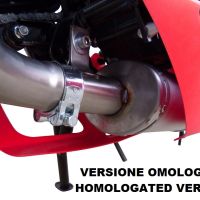 Exhaust system compatible with Aprilia RS 4 125 2011-2016, Deeptone Inox, Homologated legal full system exhaust, including removable db killer and catalyst 