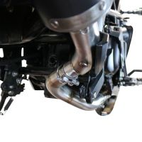 Scarico compatibile con Benelli 502 C 2021-2024, Decatalizzatore, Collettore decatalizzore, applicazione racing
