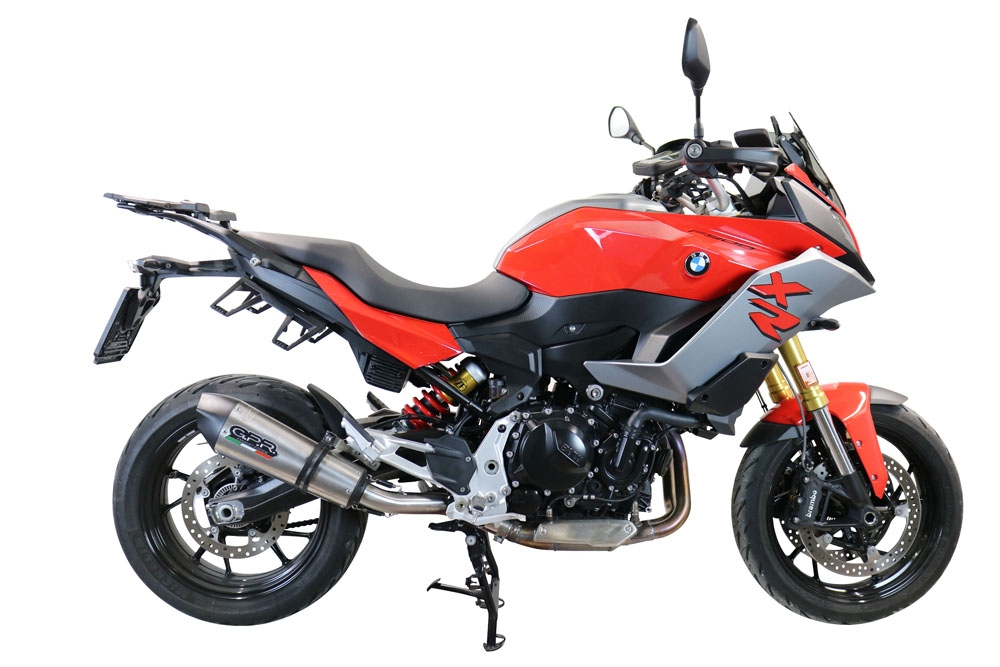 Scarico GPR compatibile con  Bmw F 900 XR-R 2020-2025, New Grand Prix Evo Titanium, Scarico omologato, silenziatore con db killer estraibile e raccordo specifico