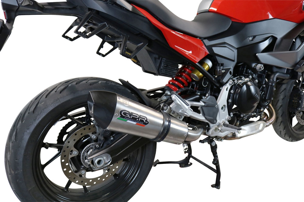 Scarico GPR compatibile con  Bmw F 900 XR-R 2020-2025, New Grand Prix Evo Titanium, Scarico omologato, silenziatore con db killer estraibile e raccordo specifico