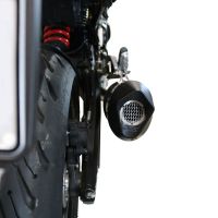 Scarico compatibile con Bmw F 900 XR-R 2020-2025, Furore Evo4 Nero, Scarico omologato, silenziatore con db killer estraibile e raccordo specifico