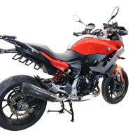 Scarico compatibile con Bmw F 900 XR-R 2020-2025, GP Evo4 Poppy, Scarico omologato, silenziatore con db killer estraibile e raccordo specifico