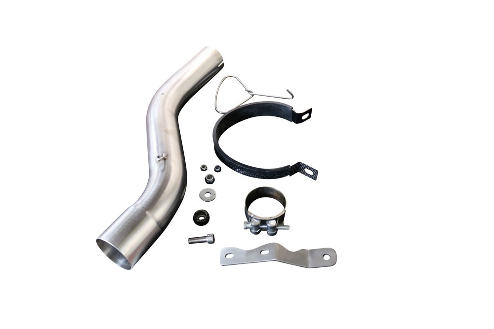 Scarico compatibile con Bmw F 900 XR-R 2020-2025, GP Evo4 Black Titanium, Scarico omologato, silenziatore con db killer estraibile e raccordo specifico
