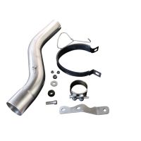 Exhaust system compatible with Bmw F 900 XR/R 2020-2024, M3 Black Titanium, Homologated legal slip-on exhaust including removable db killer and link pipe 