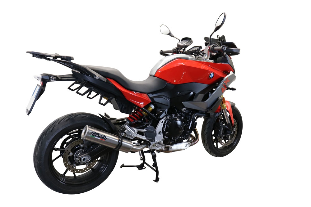 Exhaust compatible with Bmw F 900 XR-R 2020-2025, M3 Inox , Homologated legal slip-on exhaust including removable db killer and link pipe 