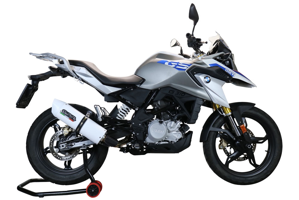 Exhaust compatible with Bmw G 310 Gs 2017-2021, Albus Evo4, Homologated legal full system exhaust, including removable db killer and catalyst 